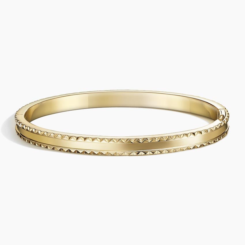 925 Sterling Silver Textured Bangle Bracelet