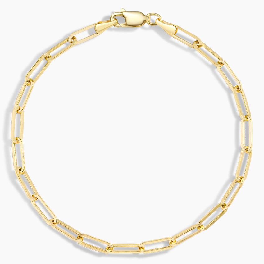 925 Sterling Silver Bracelet Set | CZ Diamond Chain & Paperclip Link