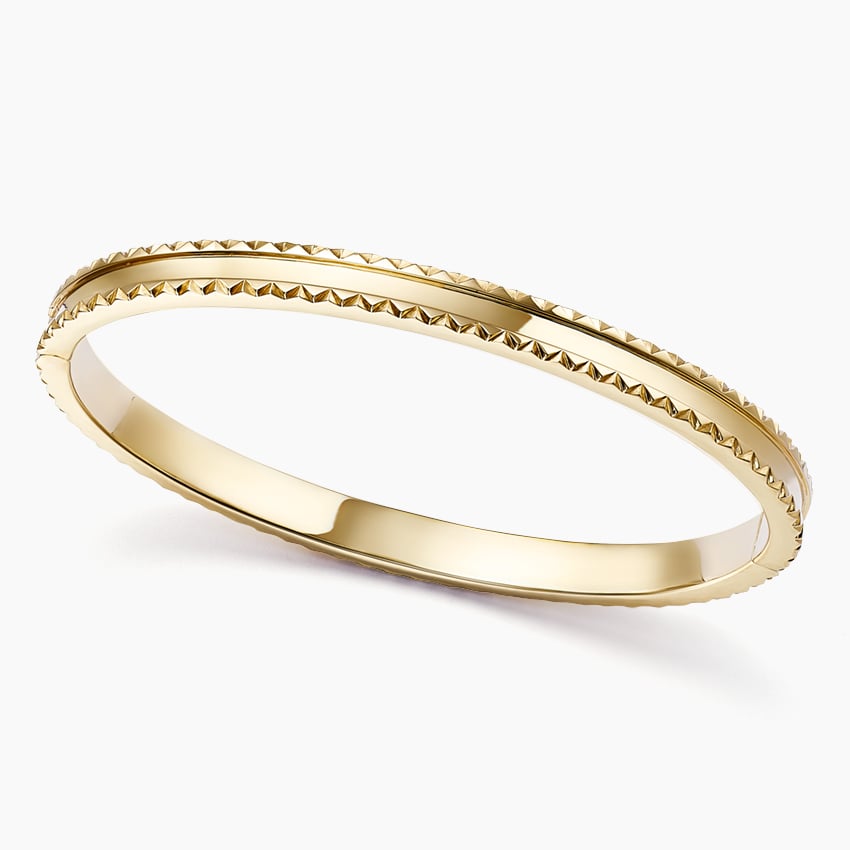 925 Sterling Silver Textured Bangle Bracelet