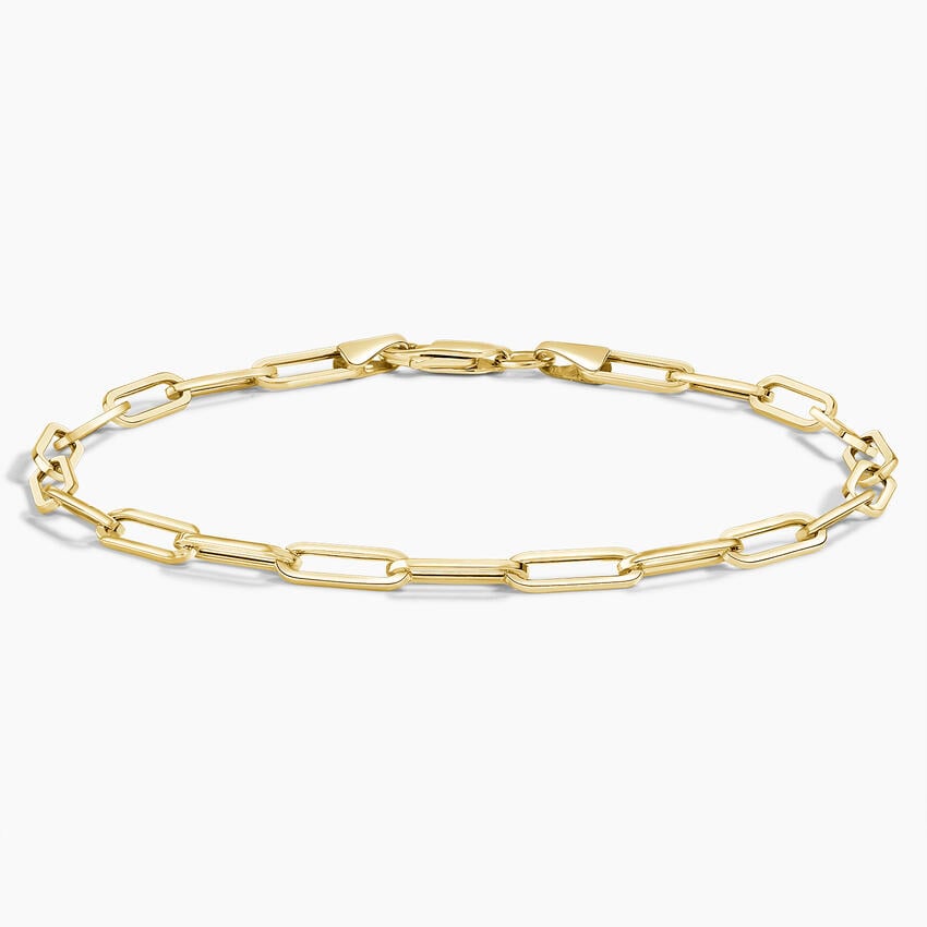 925 Sterling Silver Paperclip Chain Bracelet