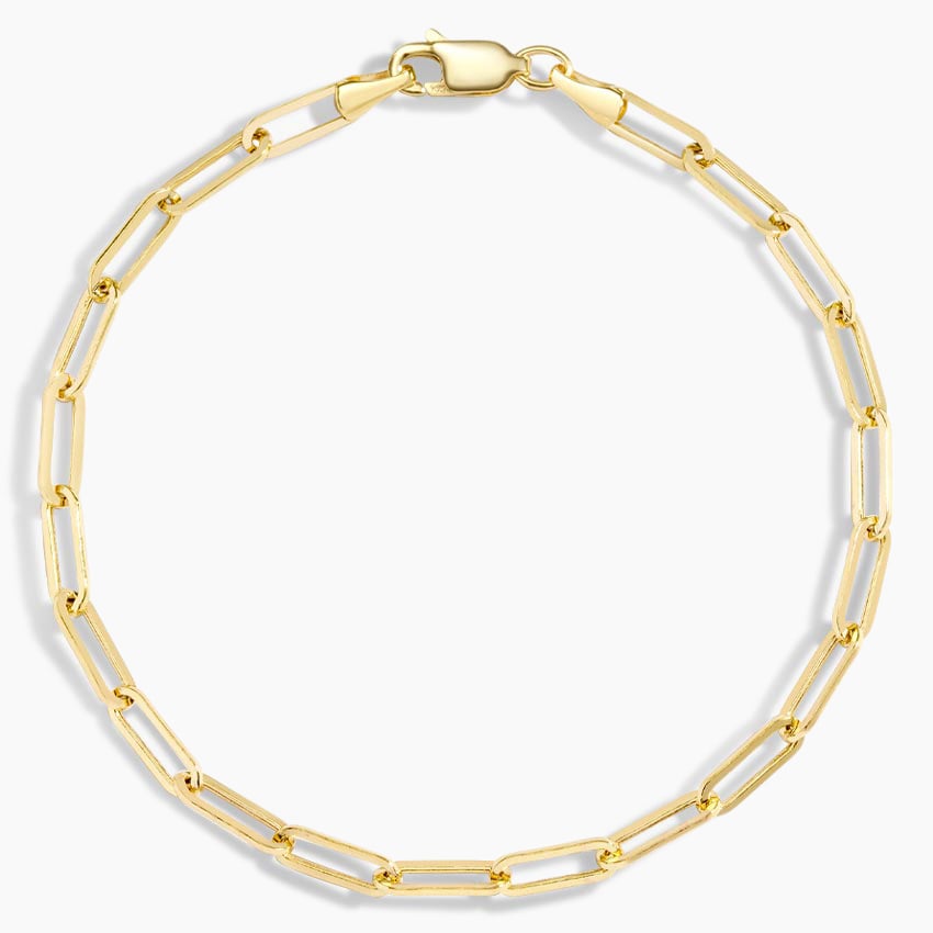 925 Sterling Silver Paperclip Chain Bracelet