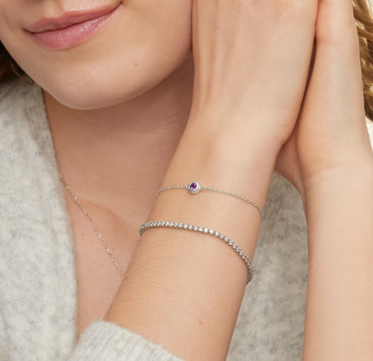 925 Sterling Silver CZ Diamond Tennis Bracelet – Classic Minimal Design