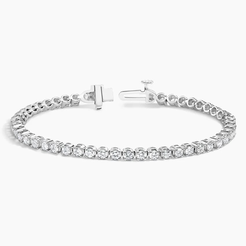 925 Sterling Silver CZ Diamond Tennis Bracelet – Classic Minimal Design