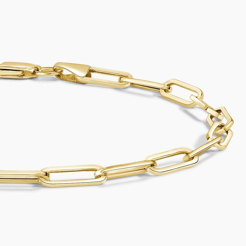 925 Sterling Silver Paperclip Chain Bracelet